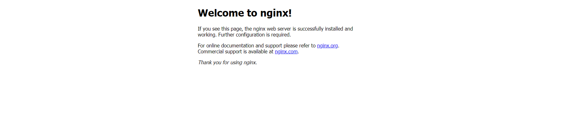 nginx访问界面