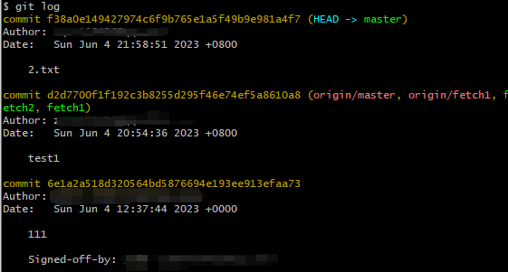 查看要回滚的commit