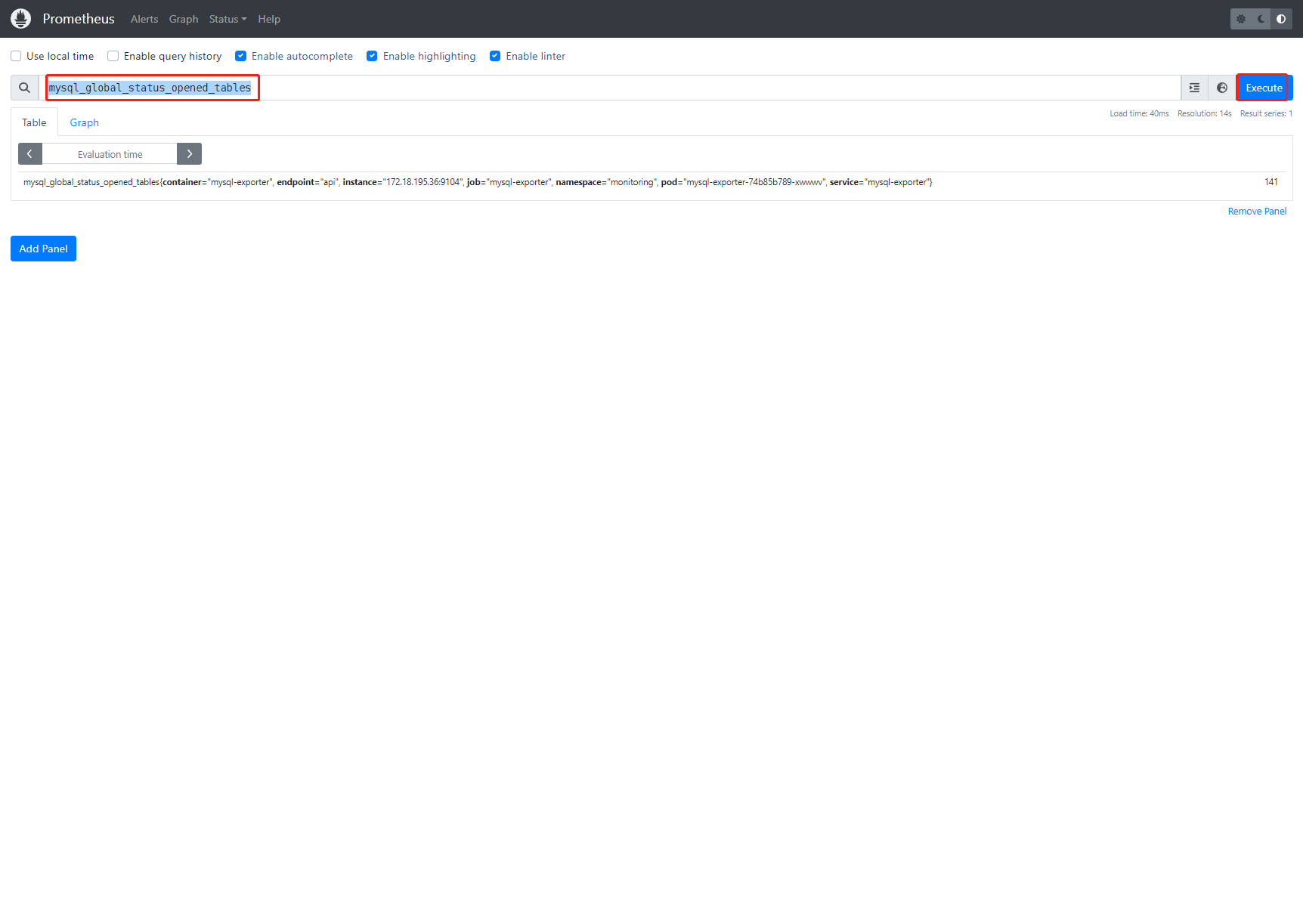 Prometheus监控非云原生应用Mysql-3