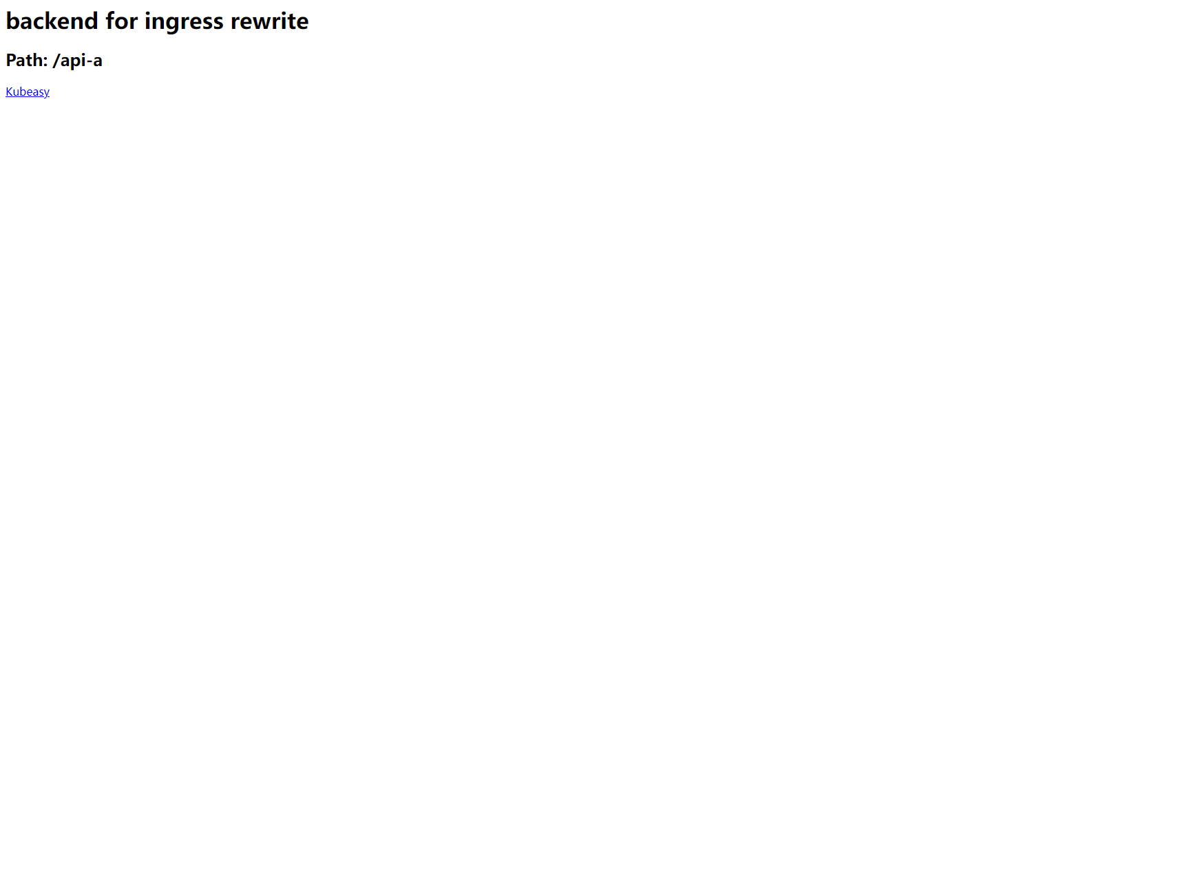 Ingress Nginx前后端分离Rewrite