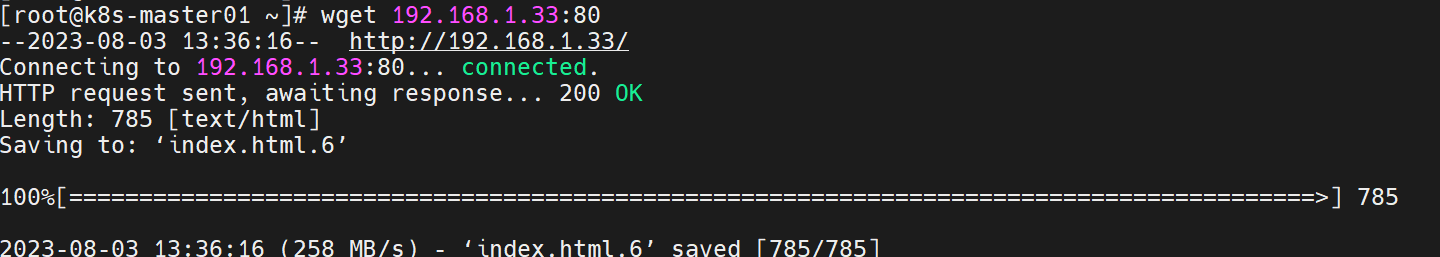 wget成功示例说明