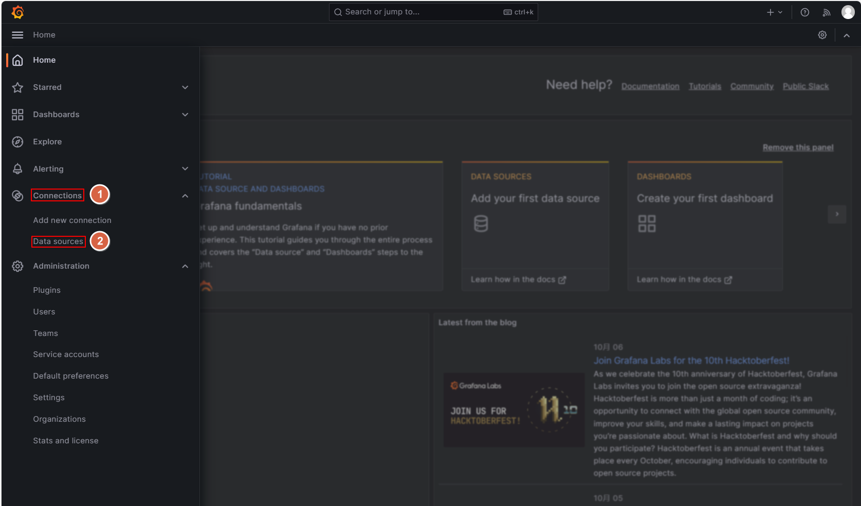 访问grafana-2